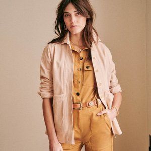 Sezane Will jacket in nude